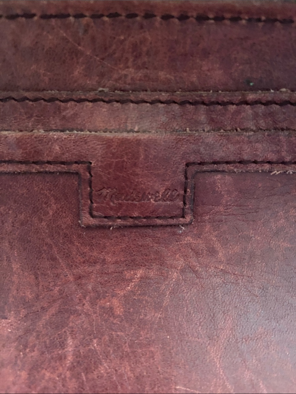 Madewell Essential Leather Tote Bucket Bag Handbag Totebag Mahogany 12”x13.5” - Picture 12 of 16